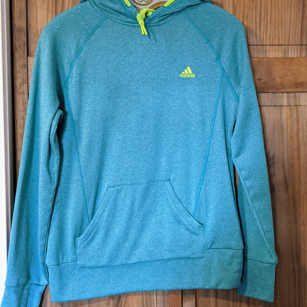 Neon ADIDAS Climawarm Hooded Sweatshirt